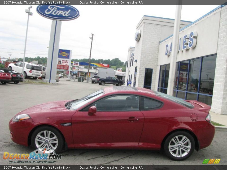 2007 Hyundai Tiburon GS Redfire Pearl / Black Photo #2