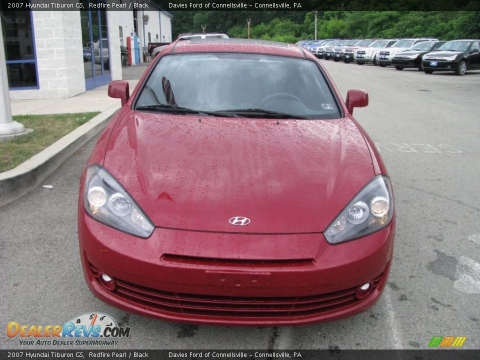 2007 Hyundai Tiburon GS Redfire Pearl / Black Photo #4
