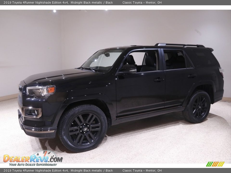 Midnight Black metallic 2019 Toyota 4Runner Nightshade Edition 4x4 Photo #3
