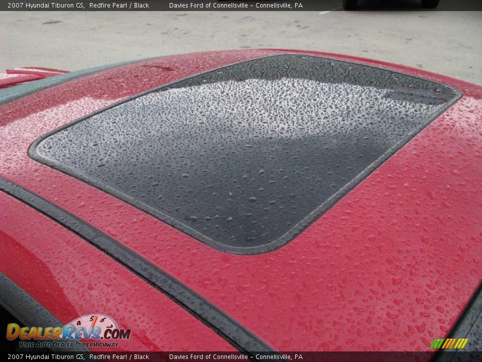 2007 Hyundai Tiburon GS Redfire Pearl / Black Photo #6