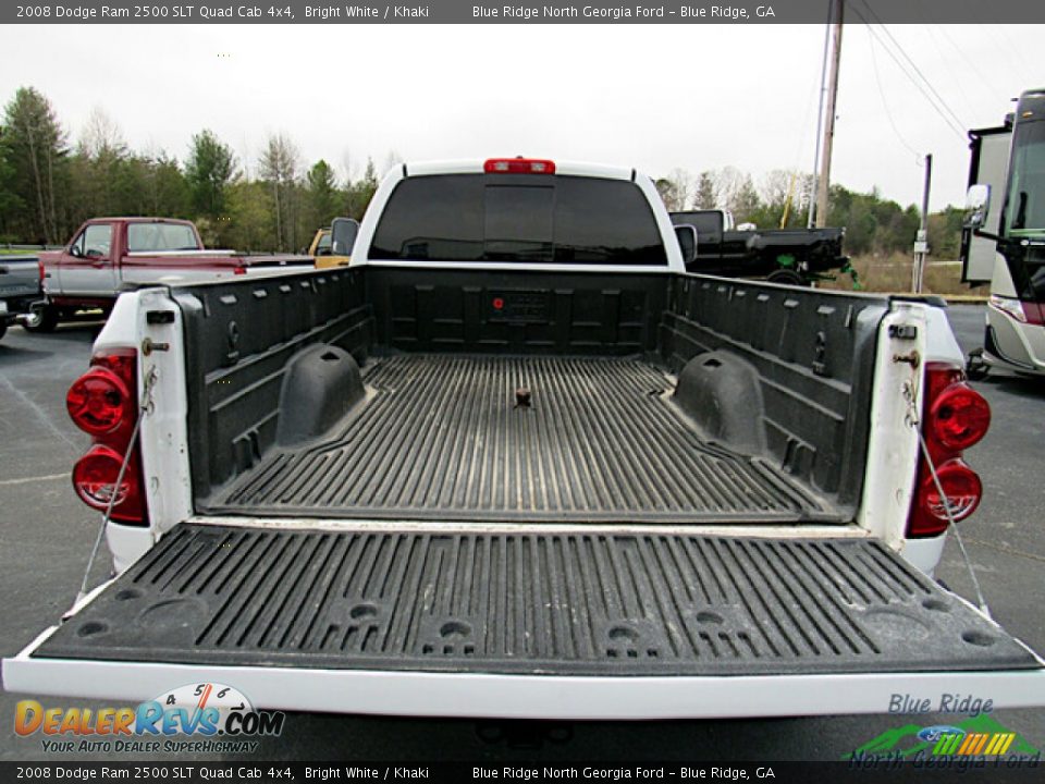 2008 Dodge Ram 2500 SLT Quad Cab 4x4 Bright White / Khaki Photo #13