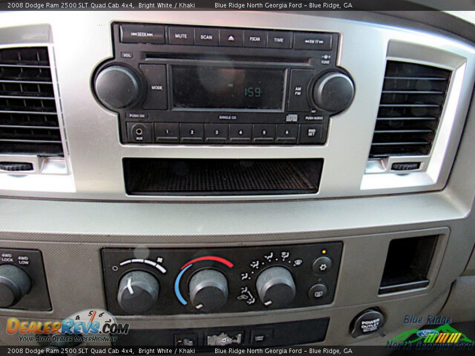 2008 Dodge Ram 2500 SLT Quad Cab 4x4 Bright White / Khaki Photo #16