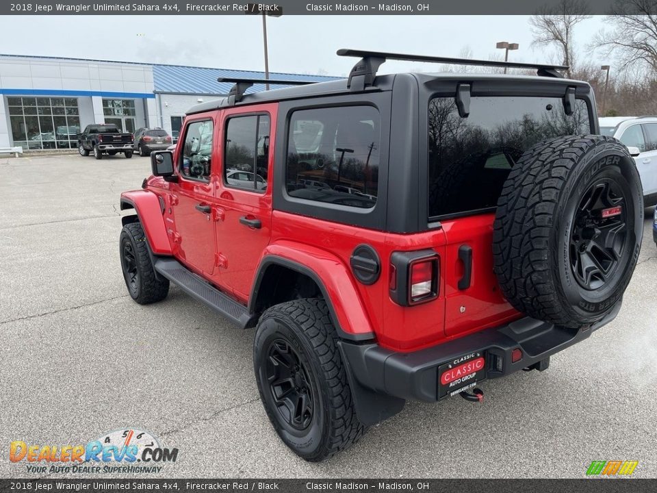 2018 Jeep Wrangler Unlimited Sahara 4x4 Firecracker Red / Black Photo #2