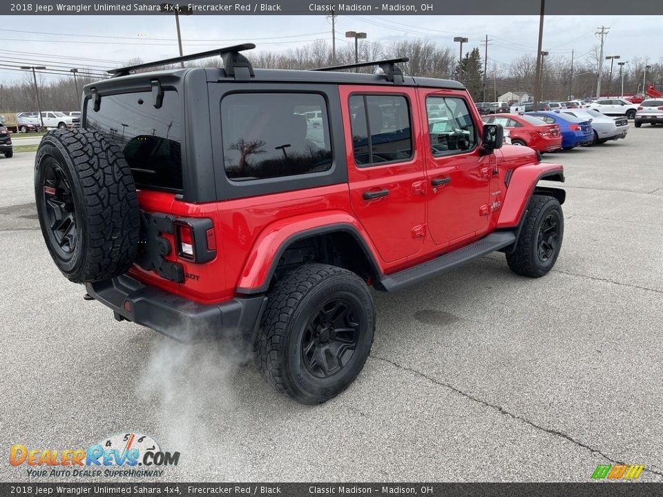 2018 Jeep Wrangler Unlimited Sahara 4x4 Firecracker Red / Black Photo #3