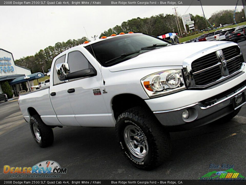 2008 Dodge Ram 2500 SLT Quad Cab 4x4 Bright White / Khaki Photo #20