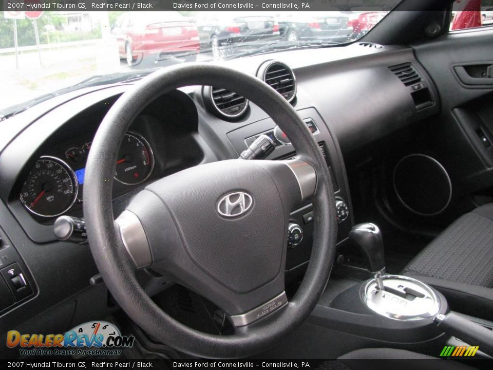 2007 Hyundai Tiburon GS Redfire Pearl / Black Photo #8