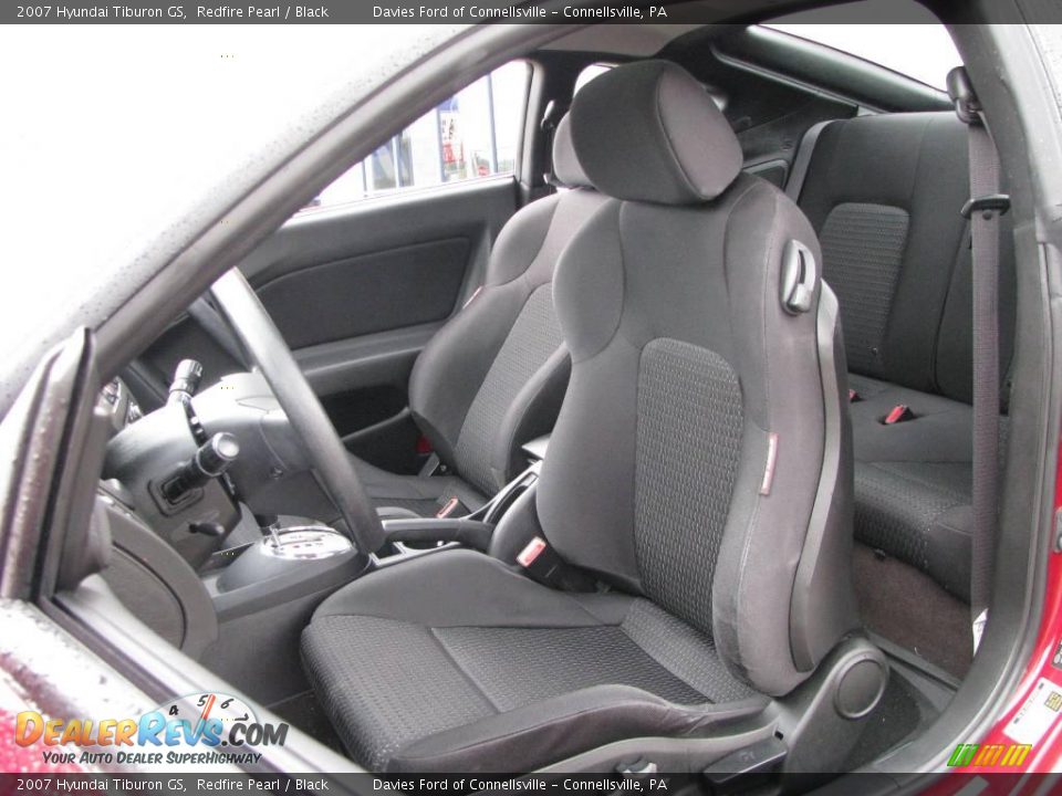 2007 Hyundai Tiburon GS Redfire Pearl / Black Photo #9