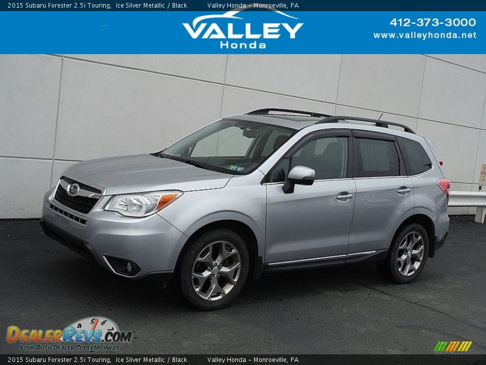 2015 Subaru Forester 2.5i Touring Ice Silver Metallic / Black Photo #1