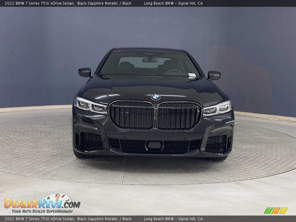 2022 BMW 7 Series 750i xDrive Sedan Black Sapphire Metallic / Black Photo #2