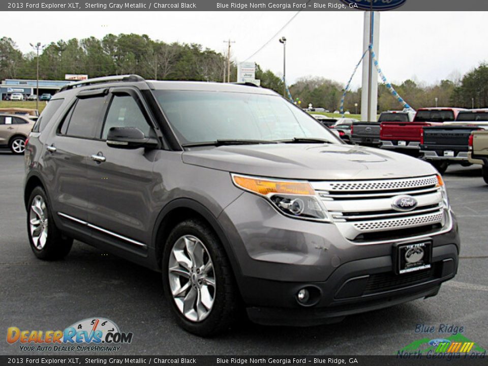 2013 Ford Explorer XLT Sterling Gray Metallic / Charcoal Black Photo #7