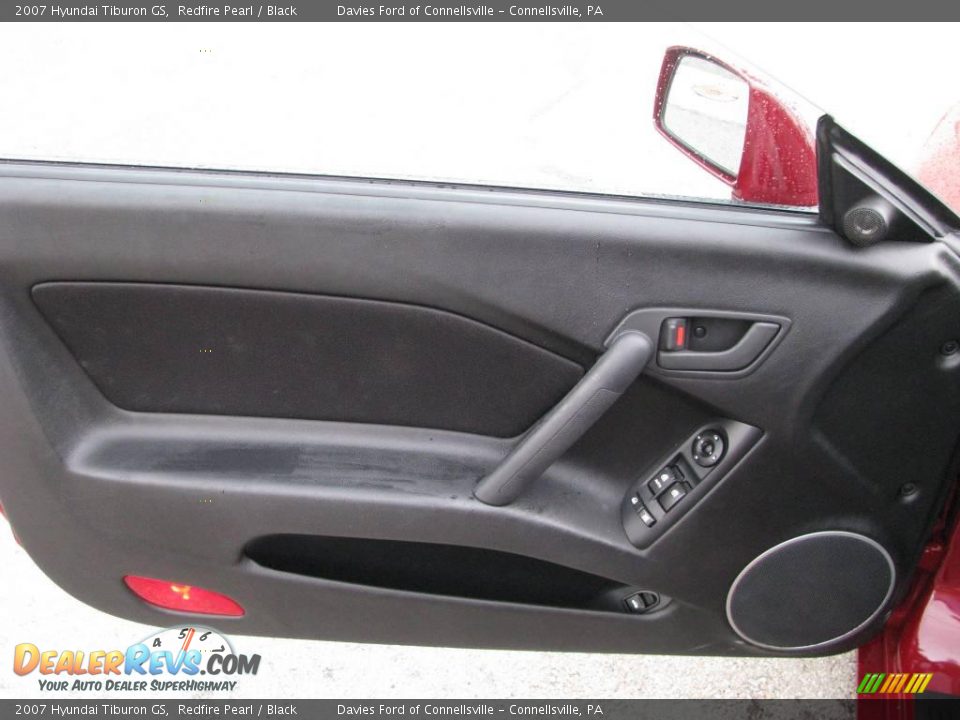 2007 Hyundai Tiburon GS Redfire Pearl / Black Photo #10