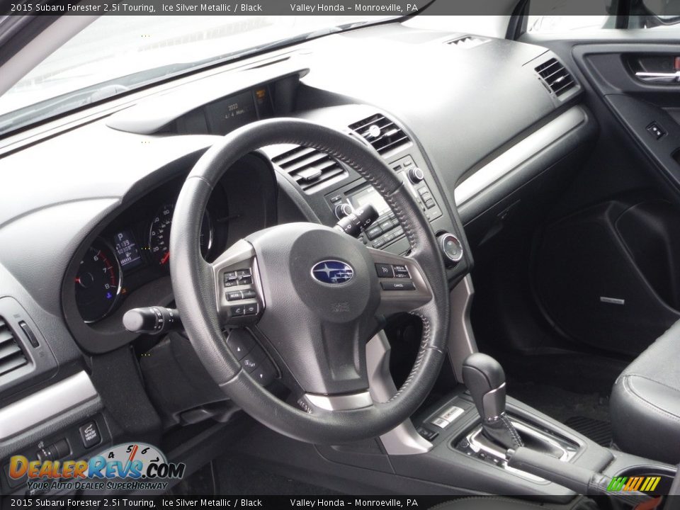 2015 Subaru Forester 2.5i Touring Ice Silver Metallic / Black Photo #11