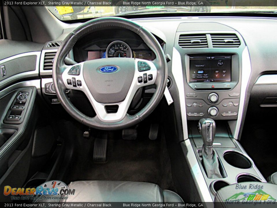 2013 Ford Explorer XLT Sterling Gray Metallic / Charcoal Black Photo #14