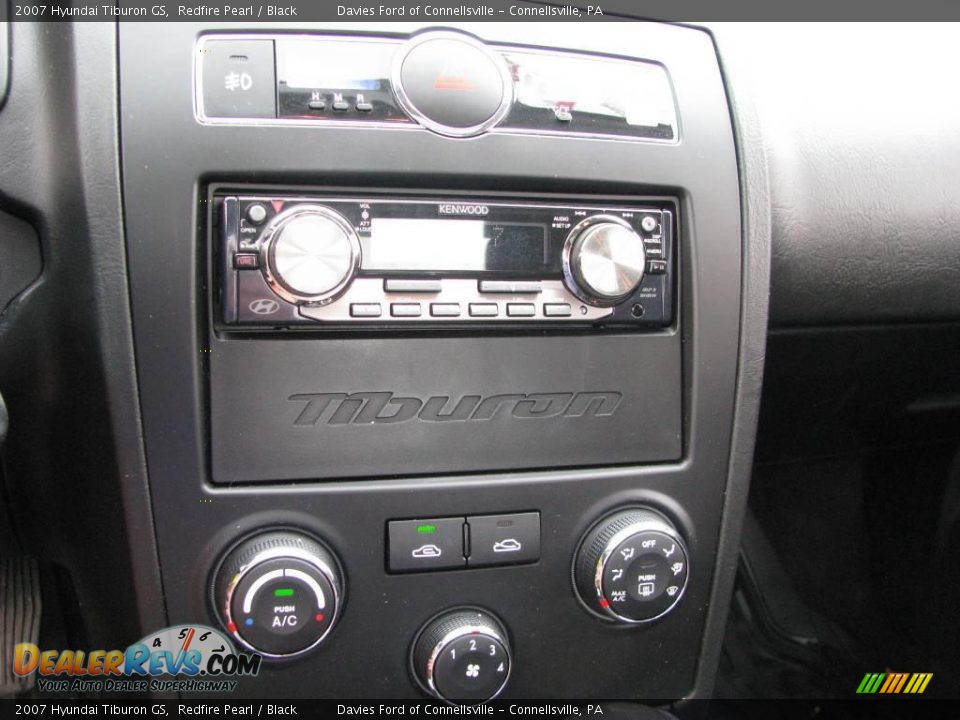2007 Hyundai Tiburon GS Redfire Pearl / Black Photo #11