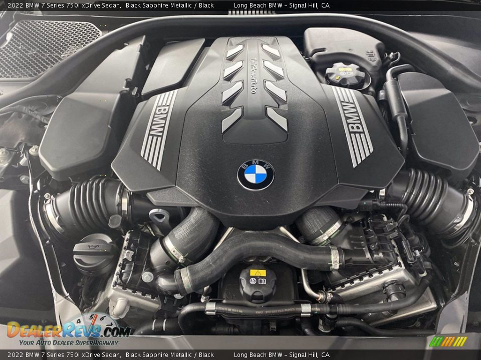 2022 BMW 7 Series 750i xDrive Sedan 4.4 Liter M TwinPower Turbocharged DOHC 32-Valve VVT V8 Engine Photo #9