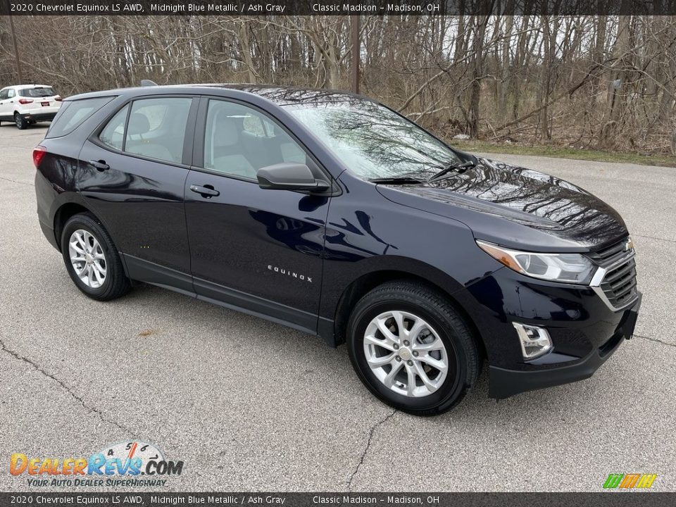 2020 Chevrolet Equinox LS AWD Midnight Blue Metallic / Ash Gray Photo #4
