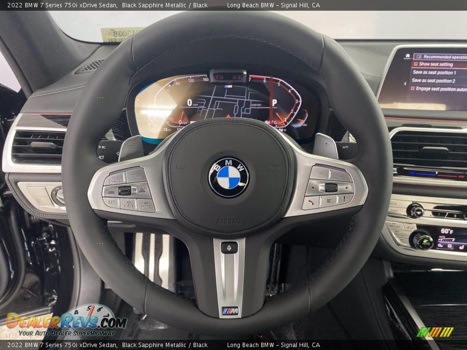 2022 BMW 7 Series 750i xDrive Sedan Steering Wheel Photo #14