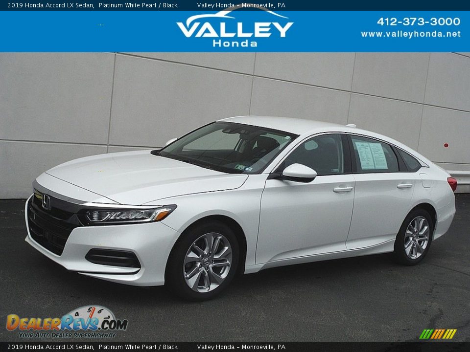 2019 Honda Accord LX Sedan Platinum White Pearl / Black Photo #1