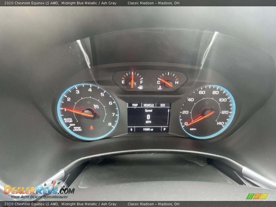 2020 Chevrolet Equinox LS AWD Midnight Blue Metallic / Ash Gray Photo #10
