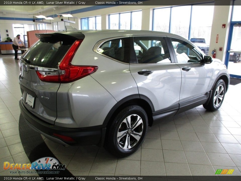 2019 Honda CR-V LX AWD Lunar Silver Metallic / Gray Photo #7