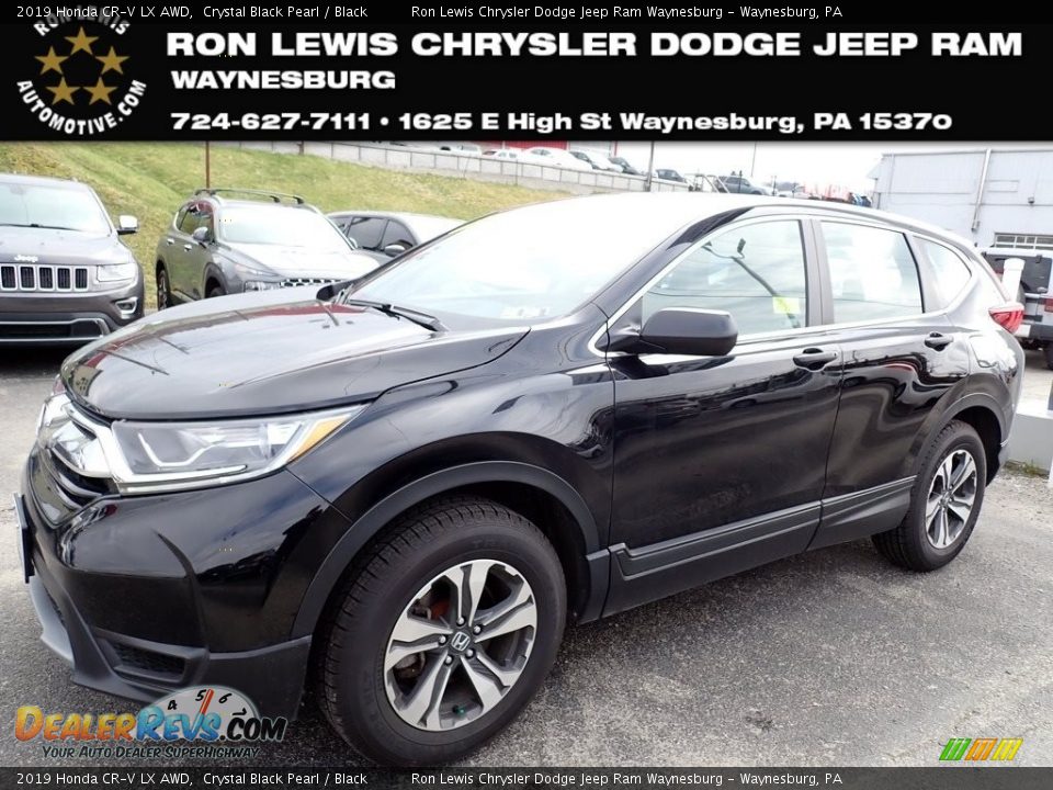 2019 Honda CR-V LX AWD Crystal Black Pearl / Black Photo #1