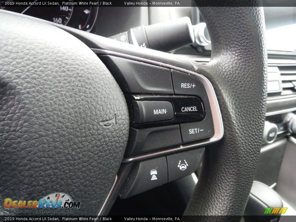 2019 Honda Accord LX Sedan Platinum White Pearl / Black Photo #22