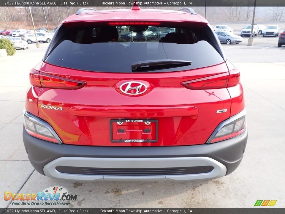 2022 Hyundai Kona SEL AWD Pulse Red / Black Photo #3