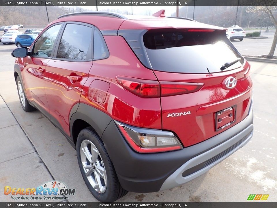 2022 Hyundai Kona SEL AWD Pulse Red / Black Photo #5