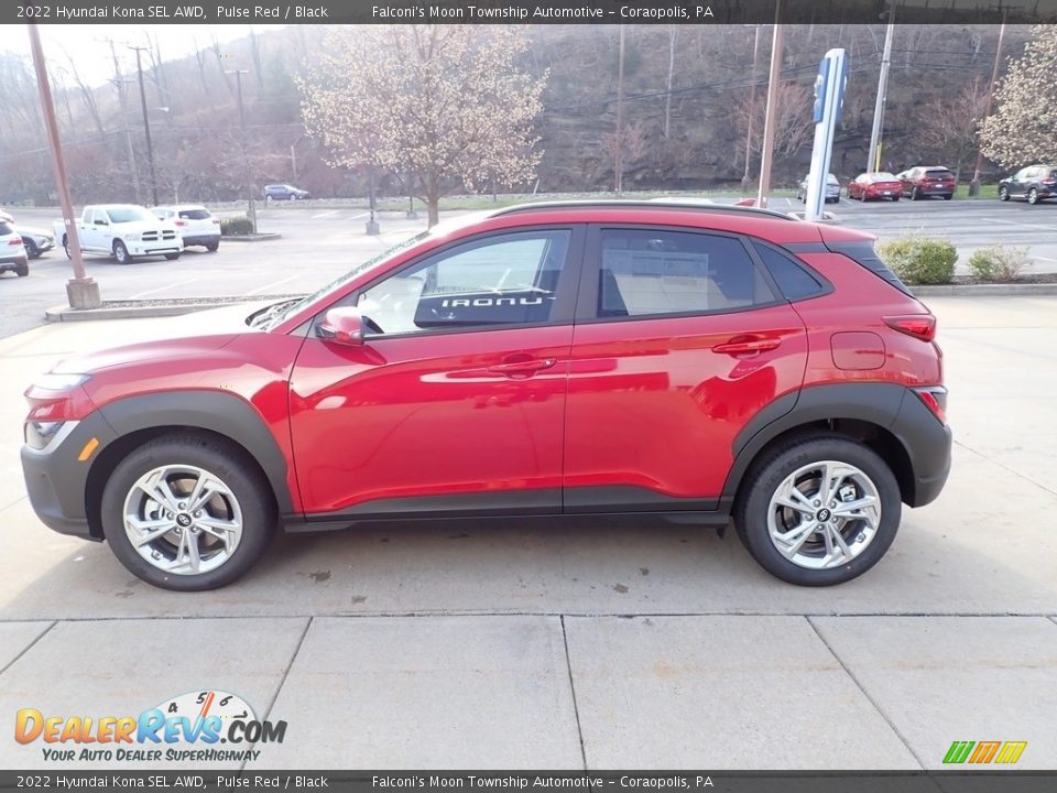 2022 Hyundai Kona SEL AWD Pulse Red / Black Photo #6