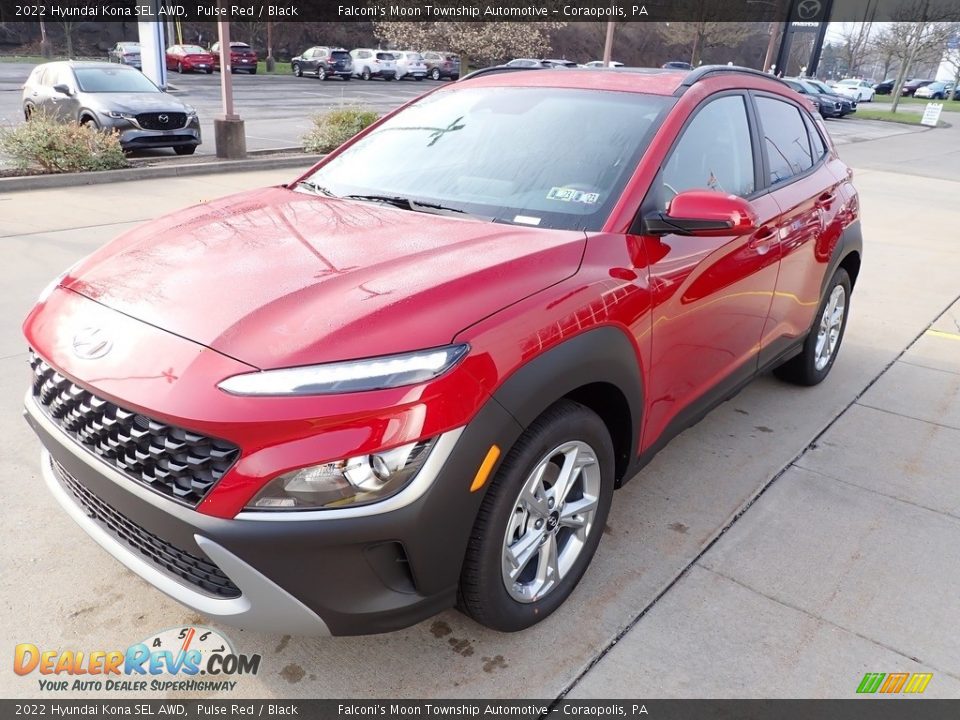 2022 Hyundai Kona SEL AWD Pulse Red / Black Photo #7