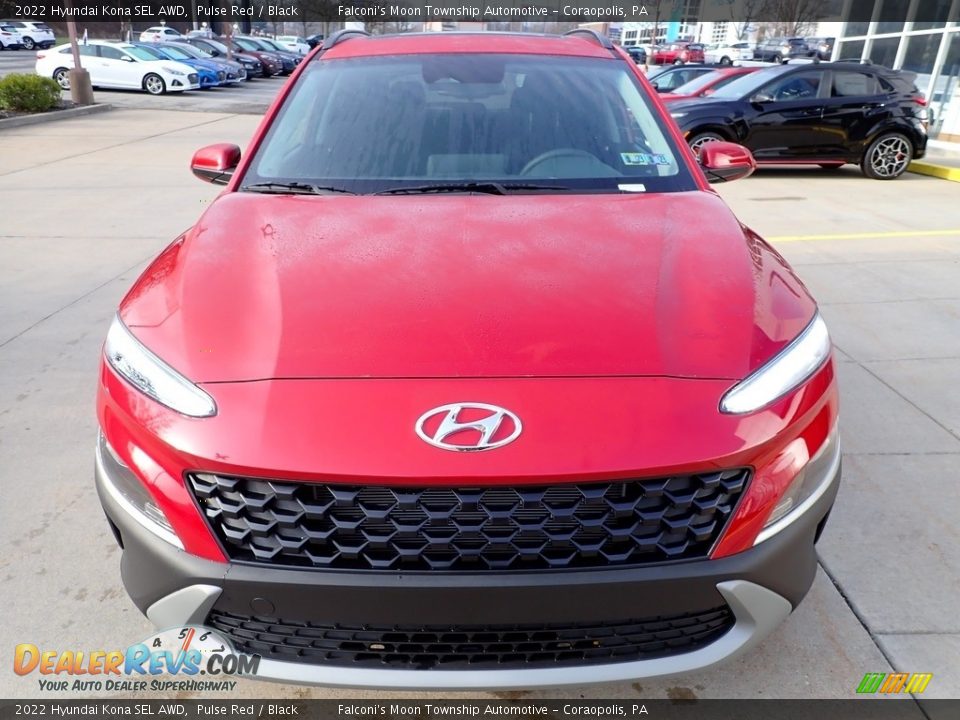 2022 Hyundai Kona SEL AWD Pulse Red / Black Photo #8