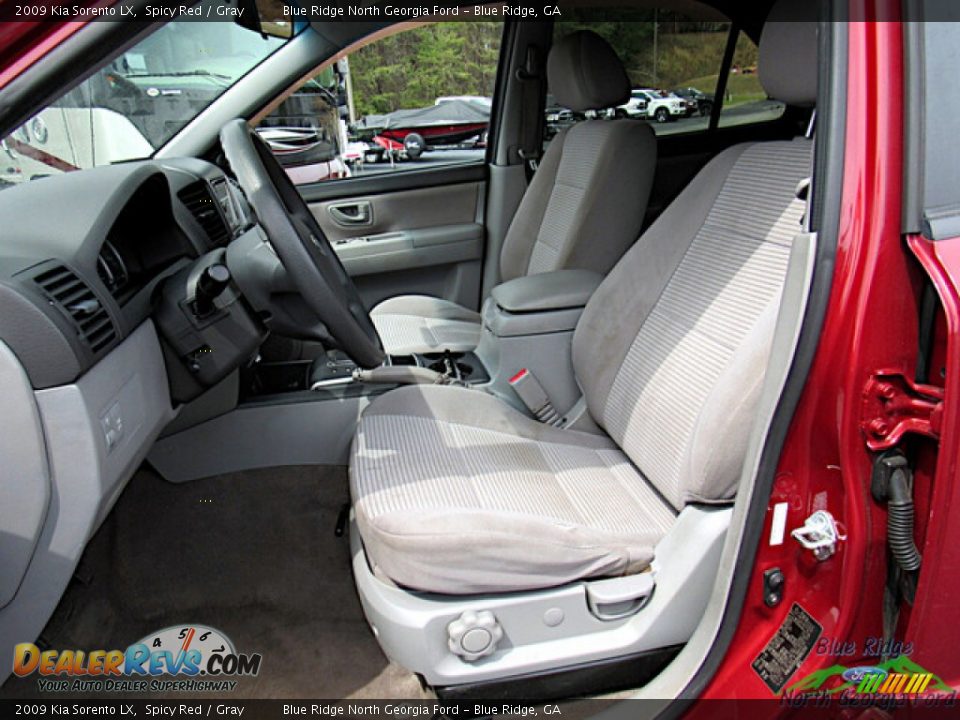 2009 Kia Sorento LX Spicy Red / Gray Photo #10