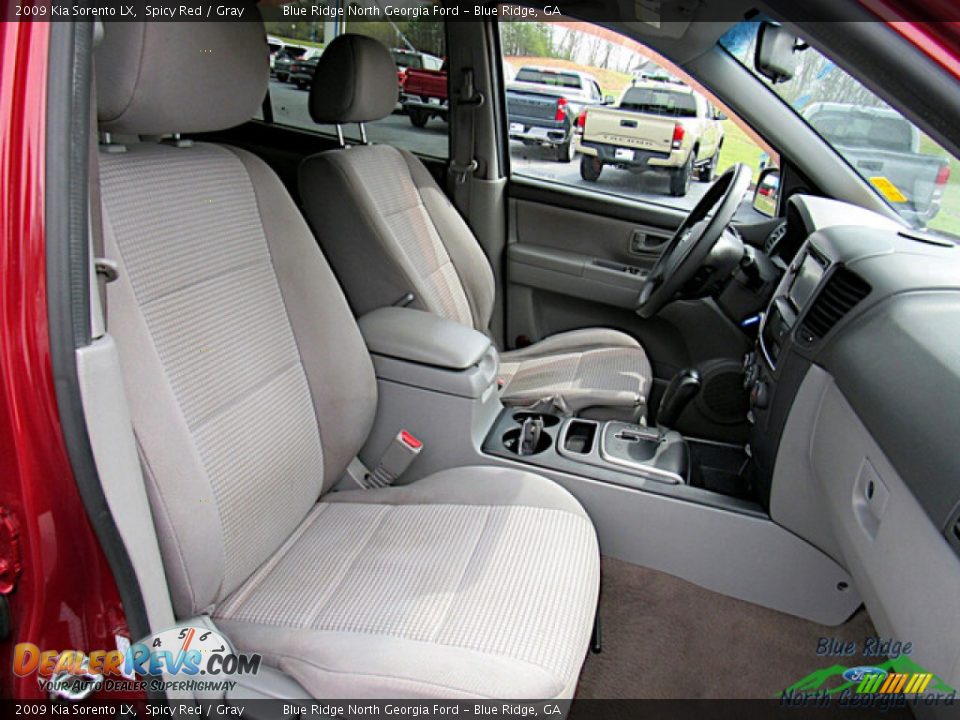 2009 Kia Sorento LX Spicy Red / Gray Photo #11