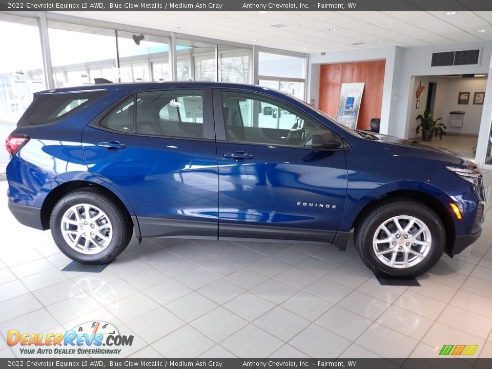 2022 Chevrolet Equinox LS AWD Blue Glow Metallic / Medium Ash Gray Photo #2