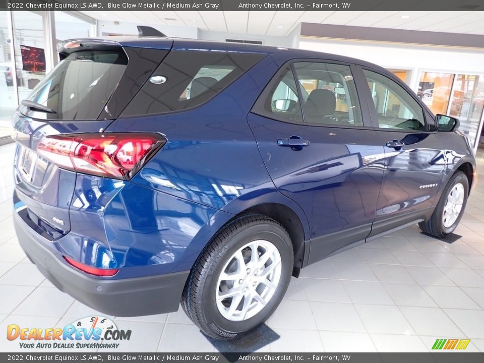2022 Chevrolet Equinox LS AWD Blue Glow Metallic / Medium Ash Gray Photo #3