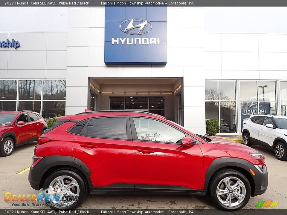 2022 Hyundai Kona SEL AWD Pulse Red / Black Photo #1