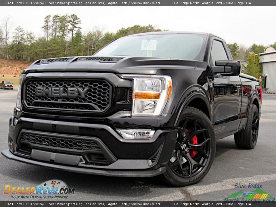 2021 Ford F150 Shelby Super Snake Sport Regular Cab 4x4 Agate Black / Shelby Black/Red Photo #1