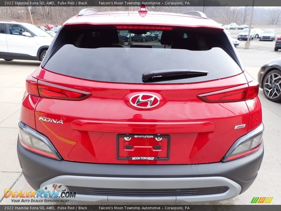 2022 Hyundai Kona SEL AWD Pulse Red / Black Photo #3