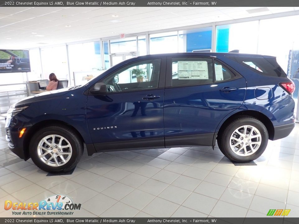 2022 Chevrolet Equinox LS AWD Blue Glow Metallic / Medium Ash Gray Photo #7