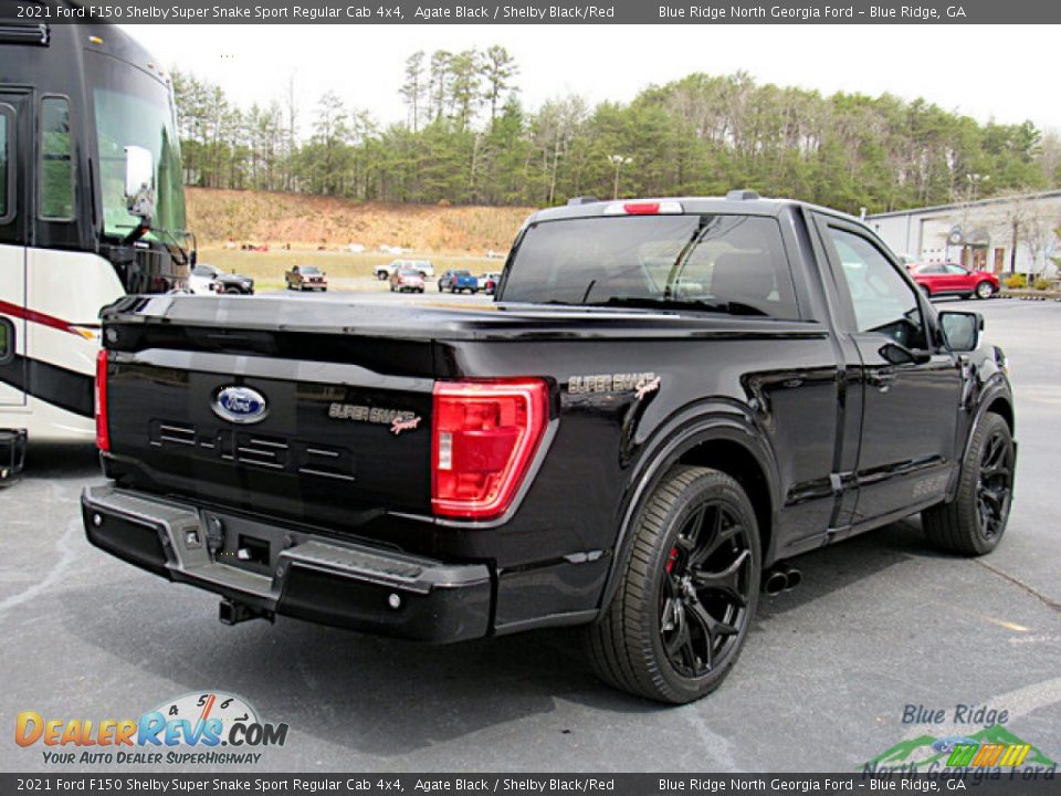 2021 Ford F150 Shelby Super Snake Sport Regular Cab 4x4 Agate Black / Shelby Black/Red Photo #6