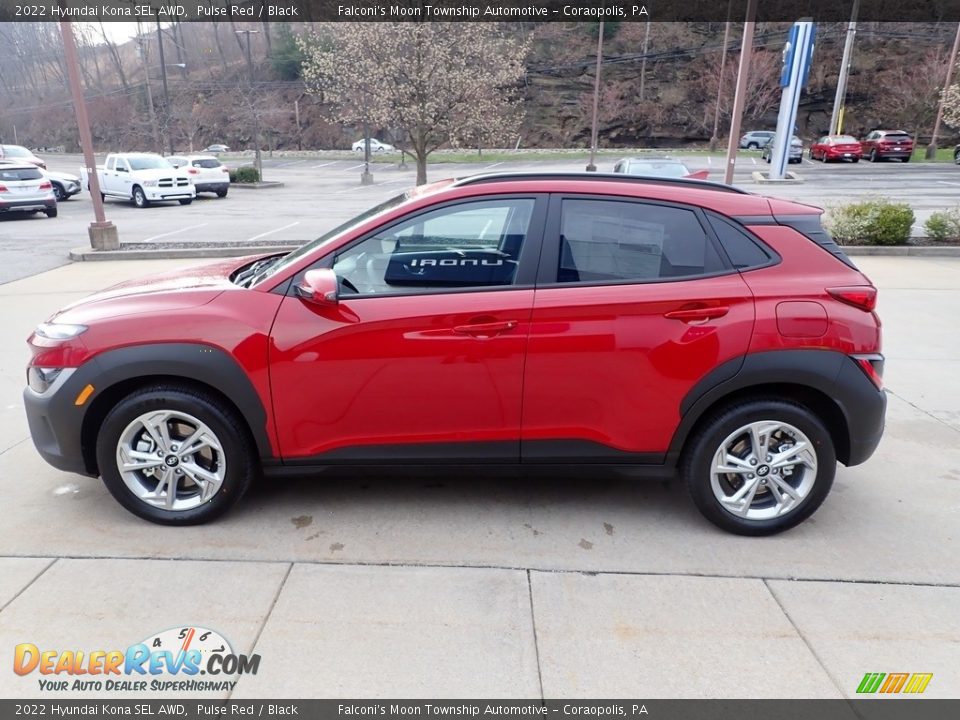 Pulse Red 2022 Hyundai Kona SEL AWD Photo #6