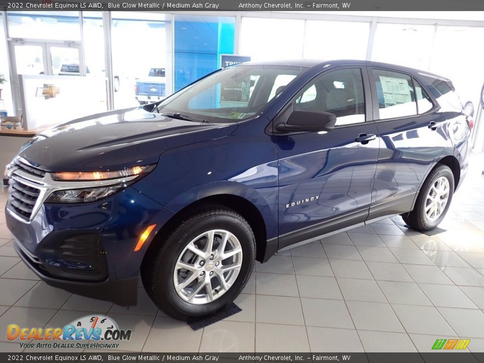 2022 Chevrolet Equinox LS AWD Blue Glow Metallic / Medium Ash Gray Photo #8
