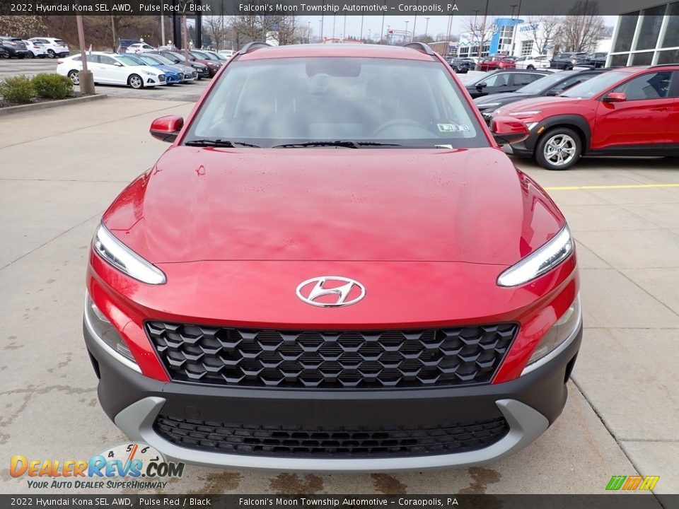 2022 Hyundai Kona SEL AWD Pulse Red / Black Photo #8