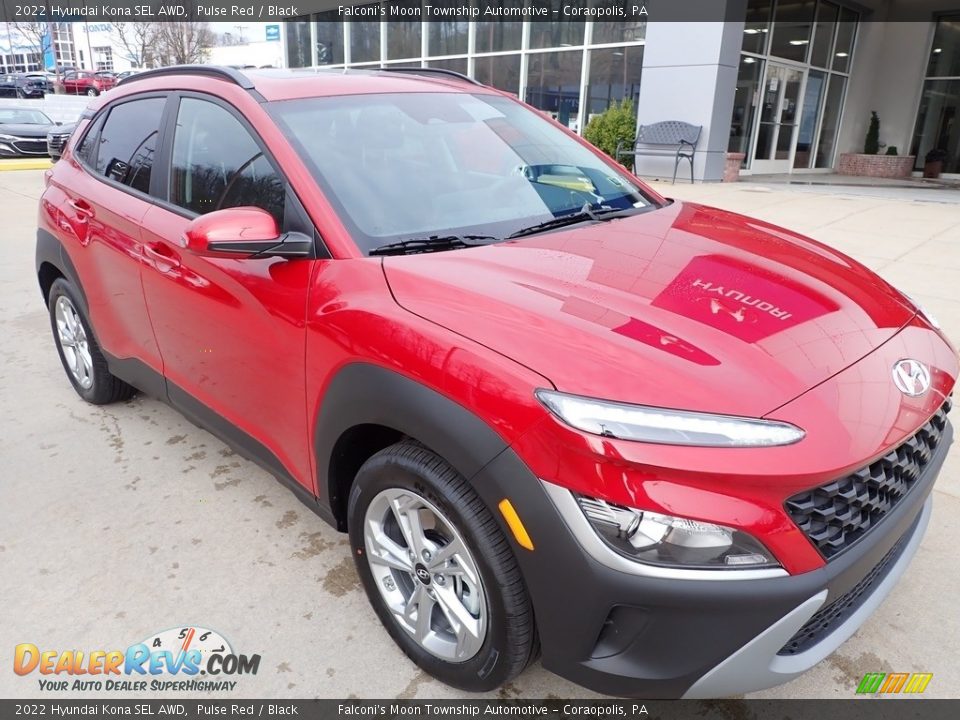 Pulse Red 2022 Hyundai Kona SEL AWD Photo #9