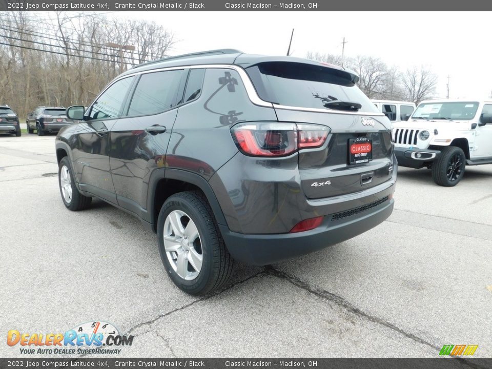 2022 Jeep Compass Latitude 4x4 Granite Crystal Metallic / Black Photo #6