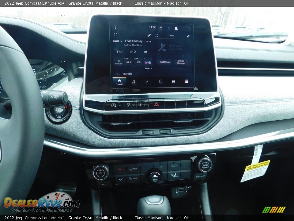 2022 Jeep Compass Latitude 4x4 Granite Crystal Metallic / Black Photo #11