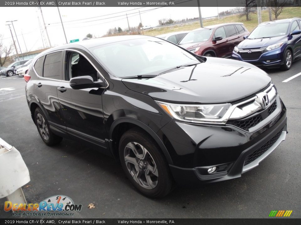 2019 Honda CR-V EX AWD Crystal Black Pearl / Black Photo #6