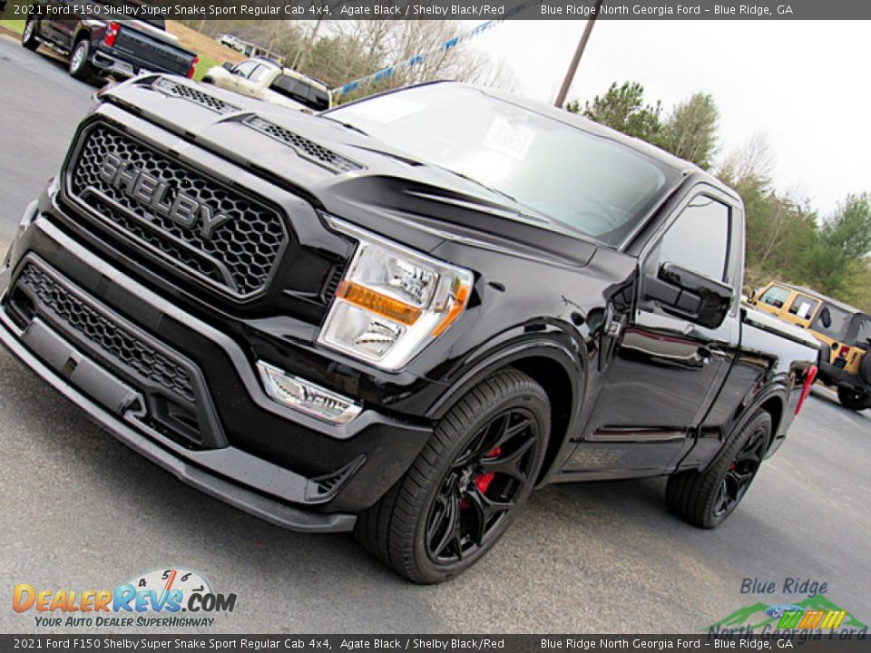 2021 Ford F150 Shelby Super Snake Sport Regular Cab 4x4 Agate Black / Shelby Black/Red Photo #27