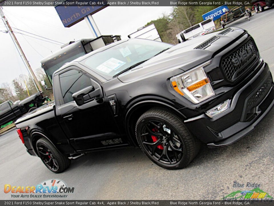 2021 Ford F150 Shelby Super Snake Sport Regular Cab 4x4 Agate Black / Shelby Black/Red Photo #28