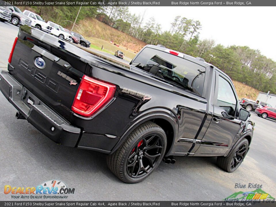 2021 Ford F150 Shelby Super Snake Sport Regular Cab 4x4 Agate Black / Shelby Black/Red Photo #29